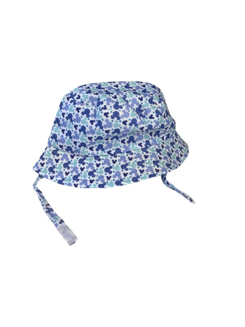 Disney Mickey Mouse Print Bucket Hat Kids OS Chin Straps Lightweight
